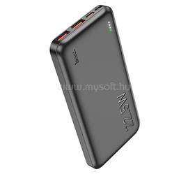 HOCO HOCO J101 vésztöltő 2 USB+Type-C+microUSB aljzat 10000mAh, LED jelzés, FEKETE HOCO_J101_B small