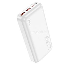 HOCO HOCO J101A vésztöltő 2 USB+Type-C+microUSB aljzat 20000mAh, LED jelzés, FEHÉR HOCO_J101A_W small