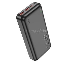 HOCO HOCO J101A vésztöltő 2 USB+Type-C+microUSB aljzat 20000mAh, LED jelzés, FEKETE HOCO_J101A_B small