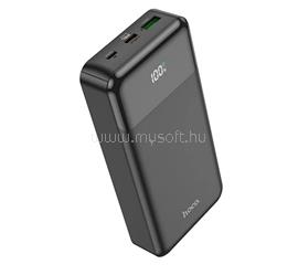 HOCO HOCO J102A vésztöltő USB+Type-C+microUSB aljzat 20000mAh, LED kijelző, FEKETE HOCO_J102A_B small