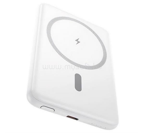 HOCO HOCO J140A vésztöltő Type-C aljzat 5000mAh, MagSafe, FEHÉR