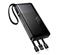 HOCO HOCO J156 vésztöltő USB+Type-C aljzat 10000mAh, LED kijelző + fix Tpye-C/lightning/USB kábel, FEKETE HOCO_J156_BLACK small