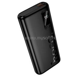 HOCO HOCO J158 PRO vésztöltő 2 USB+Type-C aljzat 10000mAh, LED kijelző, FEKETE HOCO_J158_PRO small