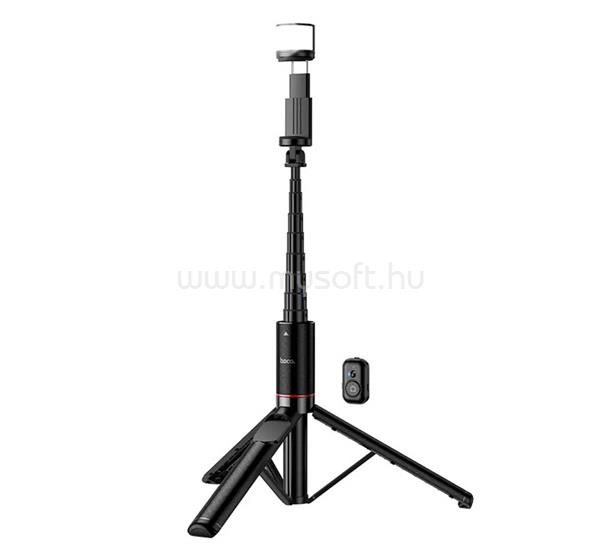 HOCO K34 tripod állvány univerzális, LED fény, FEKETE