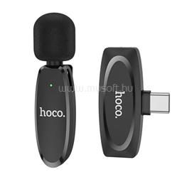 HOCO L15 bluetooth mikrofon Type-C, zajszűrő, FEKETE HOCO_L15_TYPEC small