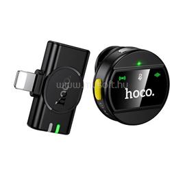 HOCO iPhone 14 Plus / 14 Pro Max / 14 Pro L21 bluetooth mikrofon lightning, zajszűrő, FEKETE HOCO_L21_LIGHTNING small