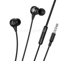 HOCO M116 fülhallgató SZTEREO 3.5mm jack, felvevő gomb, FEKETE HOCO_M116_BLACK small