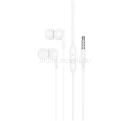 HOCO M124 fülhallgató SZTEREO 3.5mm jack, felvevő gomb, FEHÉR HOCO_M124_WHITE small