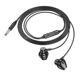 HOCO M125 fülhallgató SZTEREO (3.5mm jack, mikrofon, felvevő gomb) FEKETE HOCO_M125_BLACK small