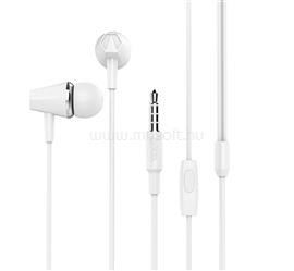 HOCO M34 fülhallgató SZTEREO 3.5mm jack, felvevő gomb, FEHÉR HC078463 small