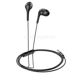 HOCO M40 fülhallgató SZTEREO 3.5mm jack, felvevő gomb, FEKETE HOCO_M40_B small