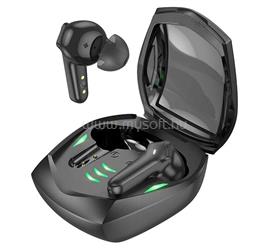 HOCO MAGIC GAMING bluetooth fülhallgató SZTEREO v5.3, LED jelzés + töltőtok, FEKETE HOCO_EW28 small