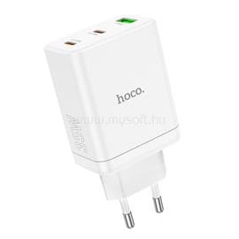 HOCO N33 PD35W + QC3.0 (2C1A) 2xUSB-C, 1XUSB-A töltő(EU) fehér HOCO_HC621076 small