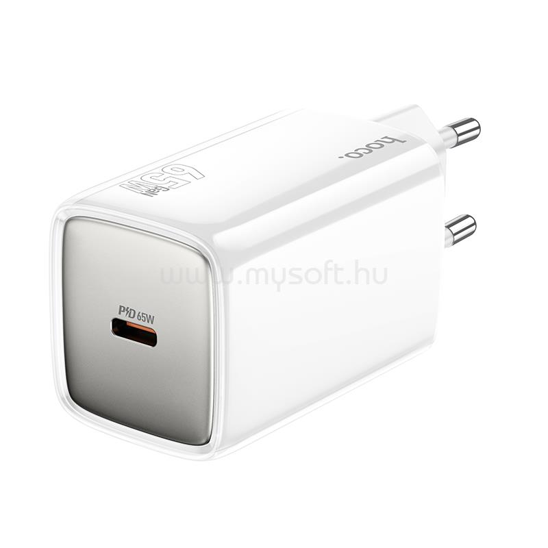 HOCO N48 Glorious egy portos USB-C töltő 65W (fehér)