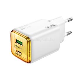 HOCO N52 Monsoon USB-C PD20W+ USB-A QC3.0 töltő(EU) fehér HOCO_HC659192 small