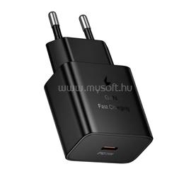 HOCO N76 hálózati töltő Type-C aljzat 25W, PD gyorstöltő, FEKETE HOCO_N76_B small