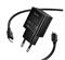 HOCO N76 hálózati töltő Type-C aljzat 25W, GaN + Type-C kábel, FEKETE HOCO_N76_TYPEC_B small