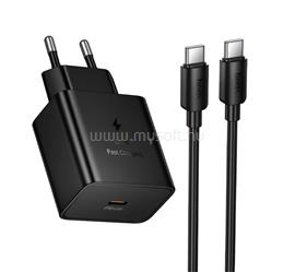 HOCO N77 hálózati töltő Type-C aljzat 45W, PD gyorstöltő + Type-C kábel, FEKETE HOCO_N77_TYPEC_B small