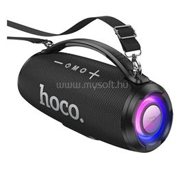 HOCO SURGE bluetooth hordozható hangszóró v5.3, LED jelzés + vállpánt, FEKETE HOCO_HA4_BLACK small