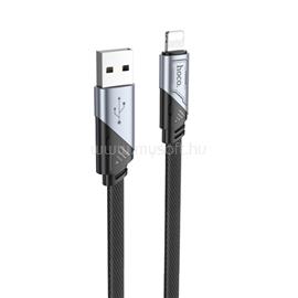 HOCO U119 Machine töltő adatkábel iPhone USB-A - Lightning lapos fekete 1,2m HOCO_HC604987 small