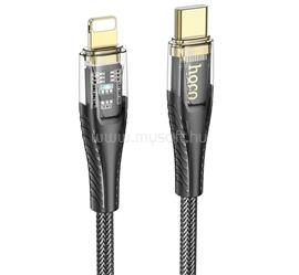 HOCO iPhone 14 Plus / 14 Pro Max / 14 Pro HOCO U121 adatkábel Type-C - lightning, 120cm, FEKETE HOCO_U121_C_L_B small