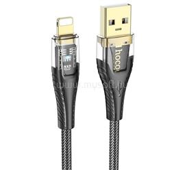 HOCO iPhone 14 Plus / 14 Pro Max / 14 Pro HOCO U121 adatkábel USB - lightning, 120cm, FEKETE HOCO_U121_USB_L_B small