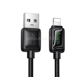 HOCO iPhone 14 Plus / 14 Pro Max / 14 Pro HOCO U146 adatkábel USB - lightning, 120cm, FEKETE HOCO_U146_B small