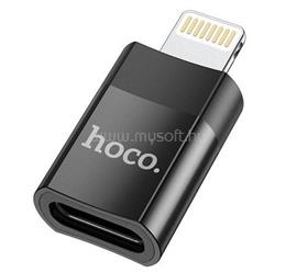 HOCO iPhone 14 Plus / 14 Pro Max / 14 Pro HOCO UA17 adapter Type-C aljzat - lightning, adatátvitel és töltés, FEKETE HOCO_UA17_TYPE-C small