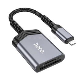 HOCO UA25 kártyaolvasó lightning -TF/MicroSD SÖTÉTSZÜRKE HOCO_UA25 small