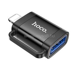 HOCO iPhone 14 Plus / 14 Pro Max / 14 Pro HOCO UA31A adapter USB aljzat - lightning, OTG, FEKETE HOCO_UA31A_B small