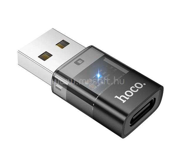 HOCO HOCO UA36C adapter USB - Type-C aljzat, OTG, FEKETE