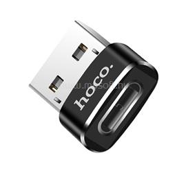 HOCO HOCO UA6 adapter Type-C aljzat - USB, OTG, FEKETE HOCO_UA6 small