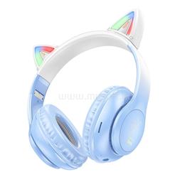 HOCO W42 vezeték nélküli bluetooth fejhallgató Cat Ear (kristálykék) HC795861 small