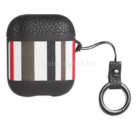 HOCO WB17 szilikon tok karabíner FEKETE/PIROS Apple AirPods/AirPods 2 HOCO_WB17_R small