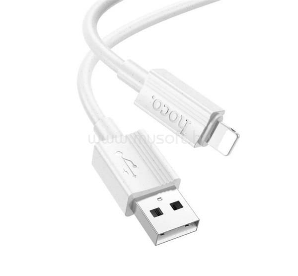 HOCO iPhone 14 Plus / 14 Pro Max / 14 Pro HOCO X107 adatkábel USB - lightning, 100cm, FEHÉR