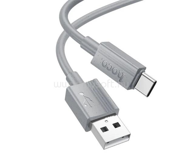 HOCO HOCO X107 adatkábel USB - Type-C, 100cm, VILÁGOSSZÜRKE