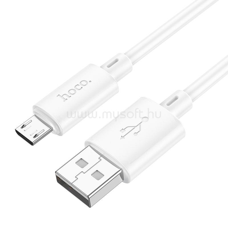 HOCO X107 kábel USB A - Micro USB 2,4A 1 m fehér