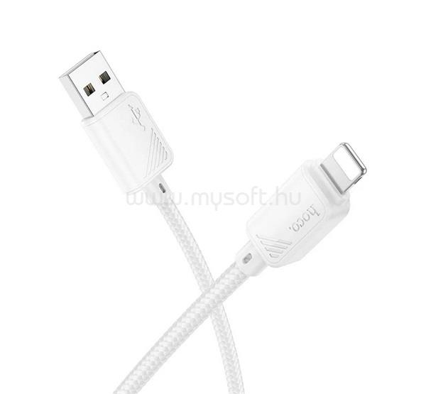 HOCO iPhone 14 Plus / 14 Pro Max / 14 Pro X113 adatkábel USB - lightning, 100cm, FEHÉR