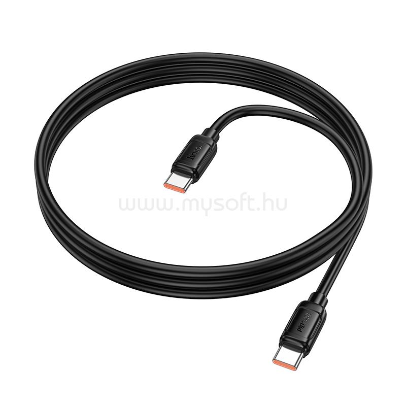 HOCO X115 Surpass 240 W-os gyors töltésű adatkábel C-C (fekete)