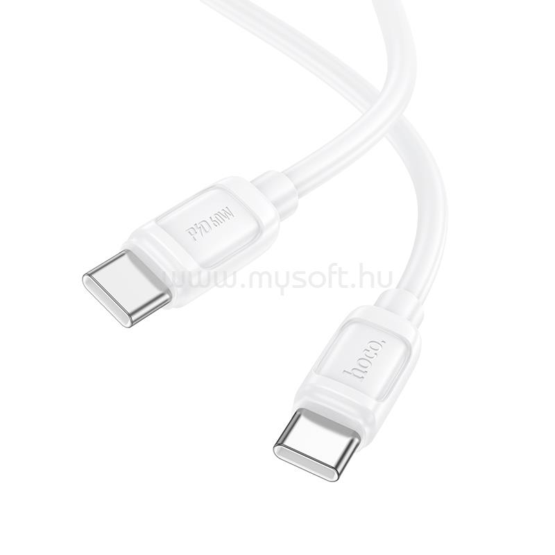 HOCO X115 Surpass 60 W-os töltőkábel C-C (fehér)
