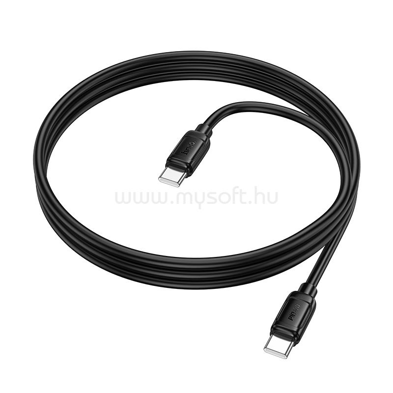 HOCO X115 Surpass 60 W-os töltőkábel C-C (fekete)