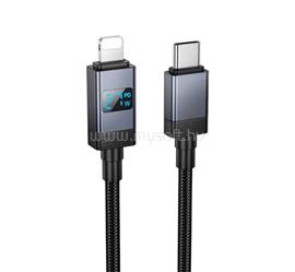 HOCO iPhone 14 Plus / 14 Pro Max / 14 Pro HOCO X118 adatkábel Type-C - lightning, 100cm, FEKETE HOCO_X118_L_1M_BLACK small