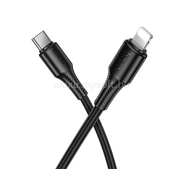 HOCO iPhone 14 Plus / 14 Pro Max / 14 Pro HOCO X120 adatkábel Type-C - lightning, 100cm, FEKETE