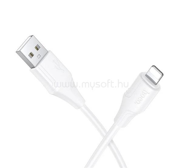 HOCO iPhone 14 Plus / 14 Pro Max / 14 Pro HOCO X124 adatkábel USB - lightning, 100cm, FEHÉR