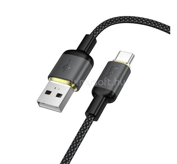 HOCO HOCO X128 adatkábel USB - Type-C, 100cm, FEKETE