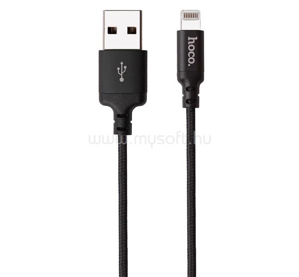 HOCO iPhone 14 Plus / 14 Pro Max / 14 Pro HOCO X14 adatkábel USB - lightning, 100cm, FEKETE