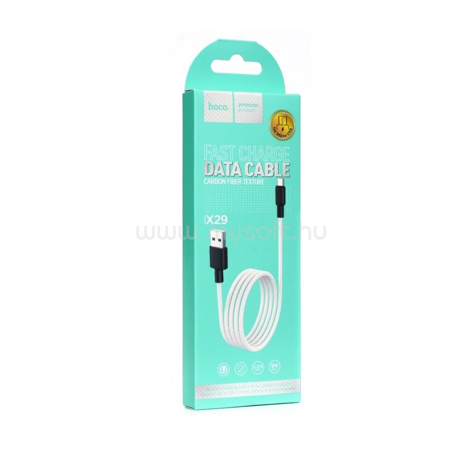 HOCO X29 Micro usb kábel fehér