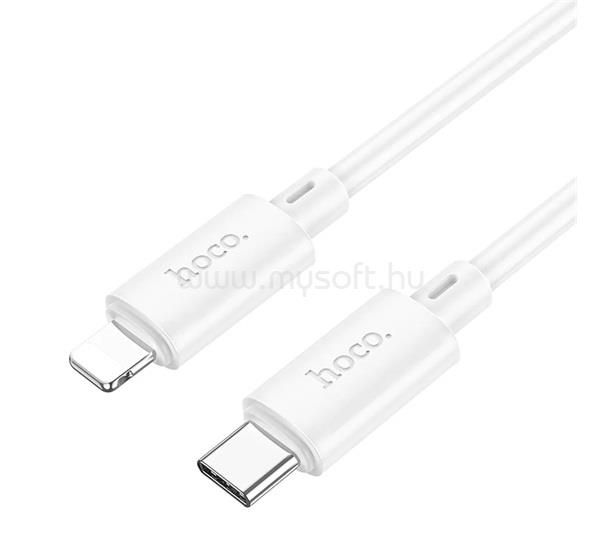HOCO Xiaomi Redmi Note 17 / iPhone 14 Plus / iPhone 14 Pro Max X88 adatkábel Type-C - lightning, 100cm, FEHÉR