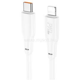 HOCO X93 Force PD20W töltő adatkábel iPhone Type-C - Lightning 1m (fehér) HOCO_HC790651 small