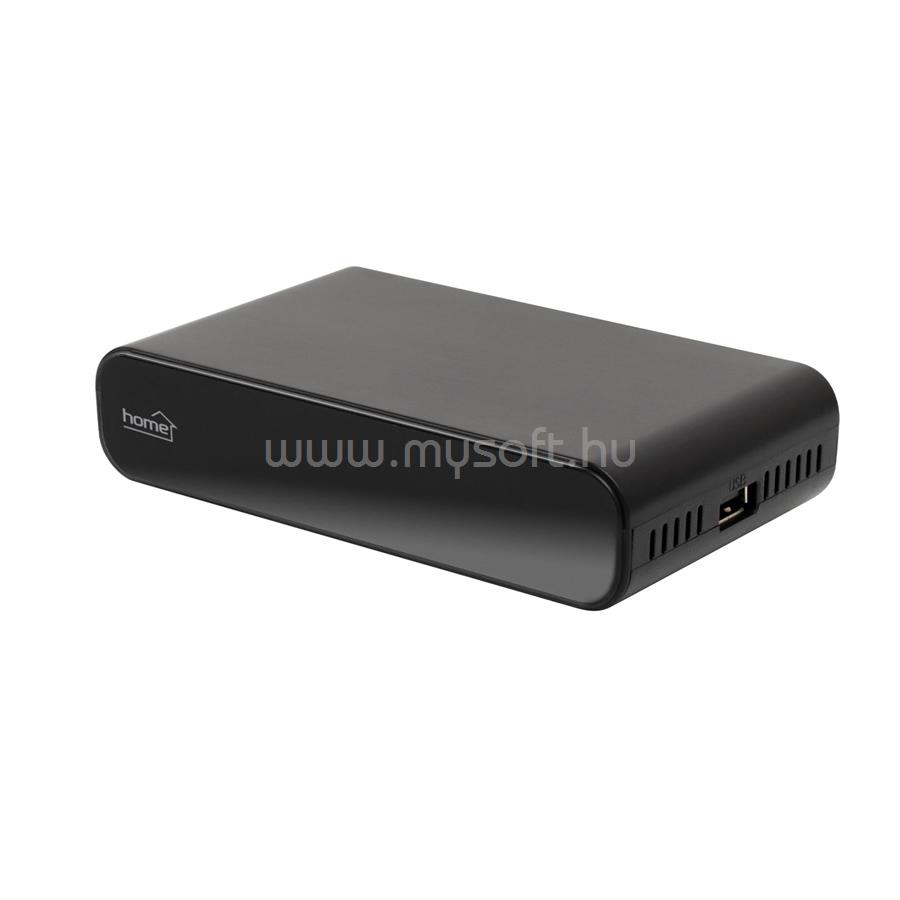 HOME combo DVB-T/T2/C set-top box, DVB-T/T2, DVB-C, magyar nyelvű, USB csatlakozó, 1920x1080p, HDMI/SCART/COAX kimenet